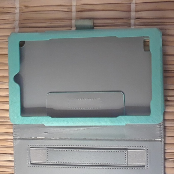 Ulak Amazon Fire 7 (5th Generation) Case Mint Green Pocket - Picture 4 of 7